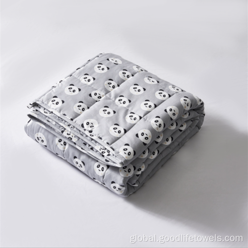 Breathable Heavy Blanket cute active printing pattern 100% cotton weighted blanket Supplier